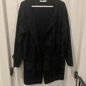 CLEO Cardigan Coatigan Long GREEN BLACK XL